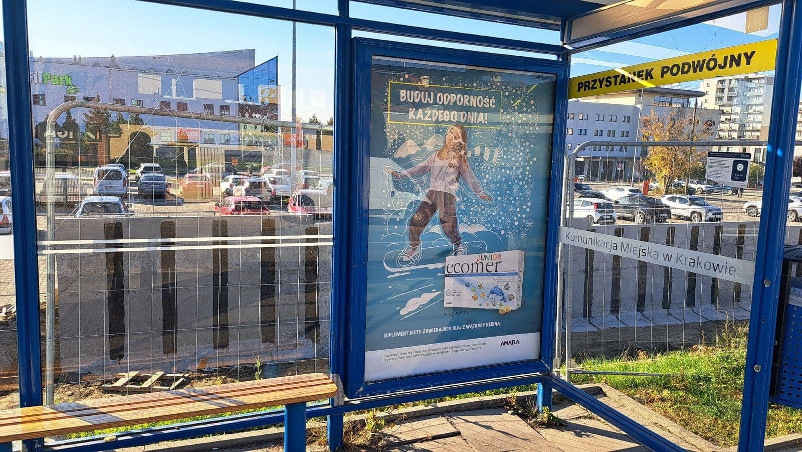  Citylight - wiata przystankowa, Kraków Dobrego Pasterza