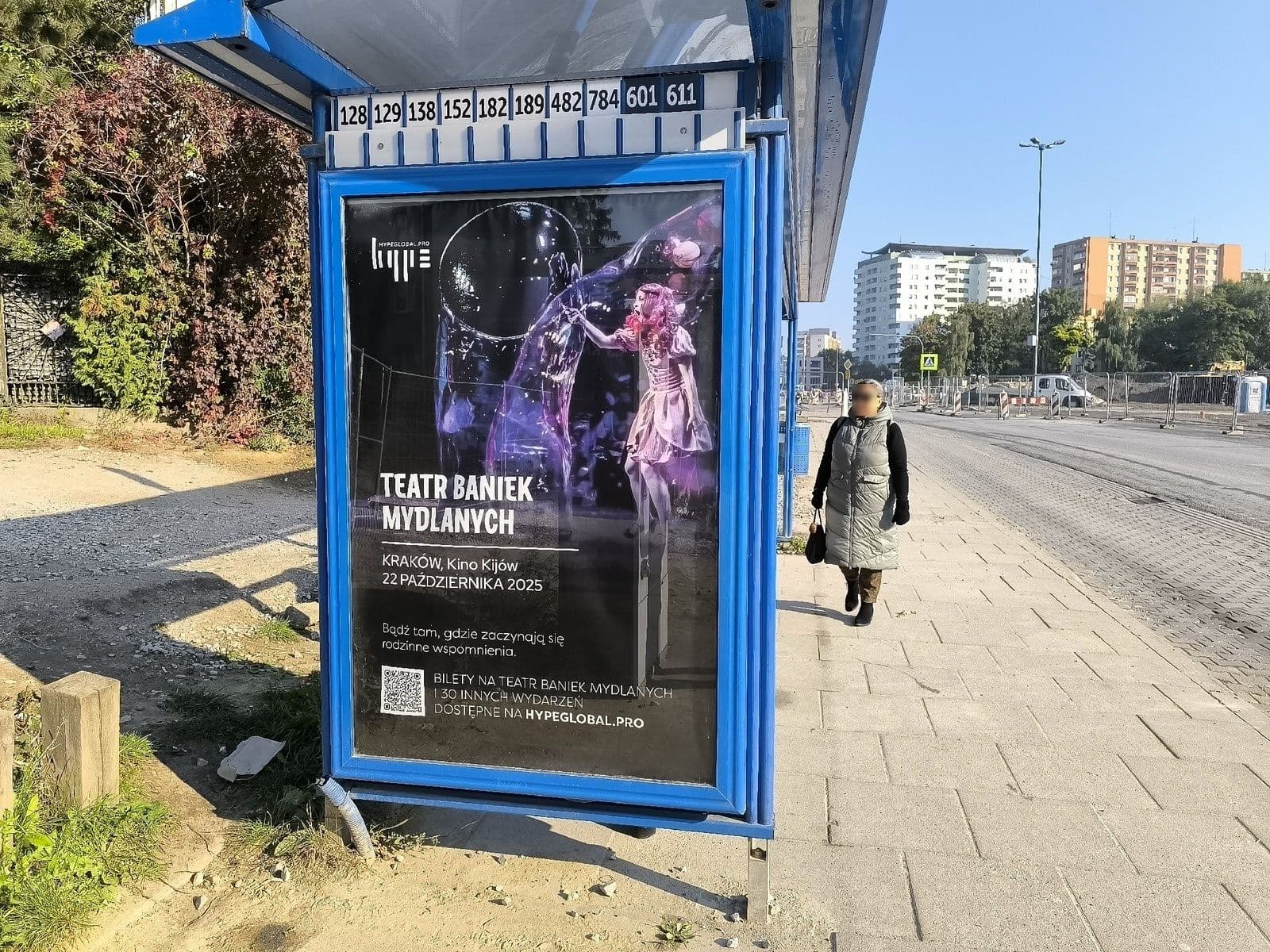  Citylight - wiata przystankowa, Kraków Lublańska - Rondo Barei