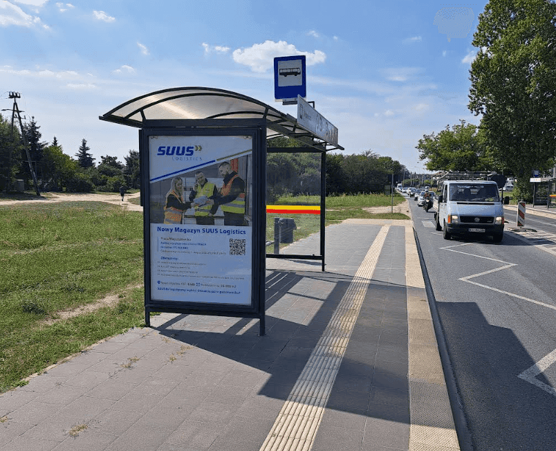  Citylight - wiata przystankowa, Łódź Maratońska - Popiełuszki