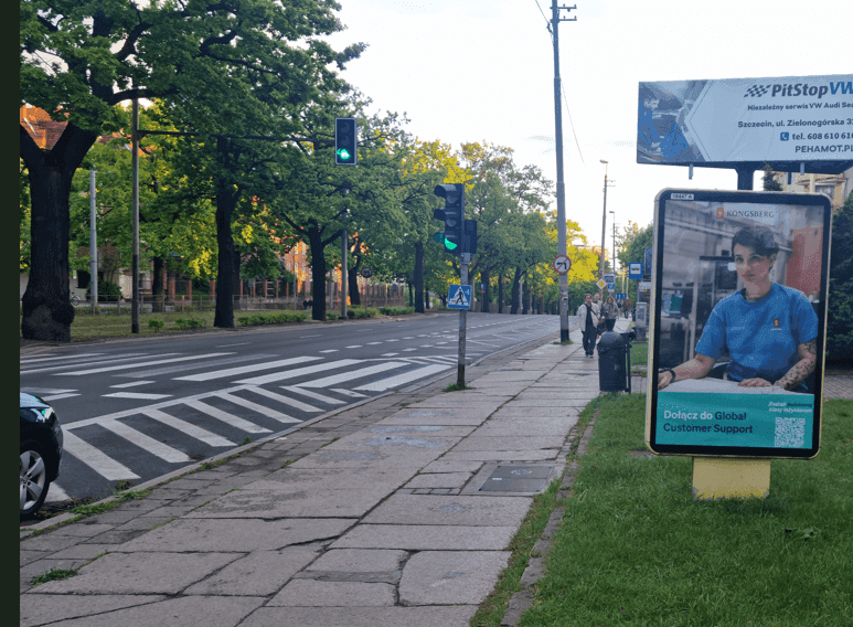  Citylight wolnostojący, Szczecin al. Piastów