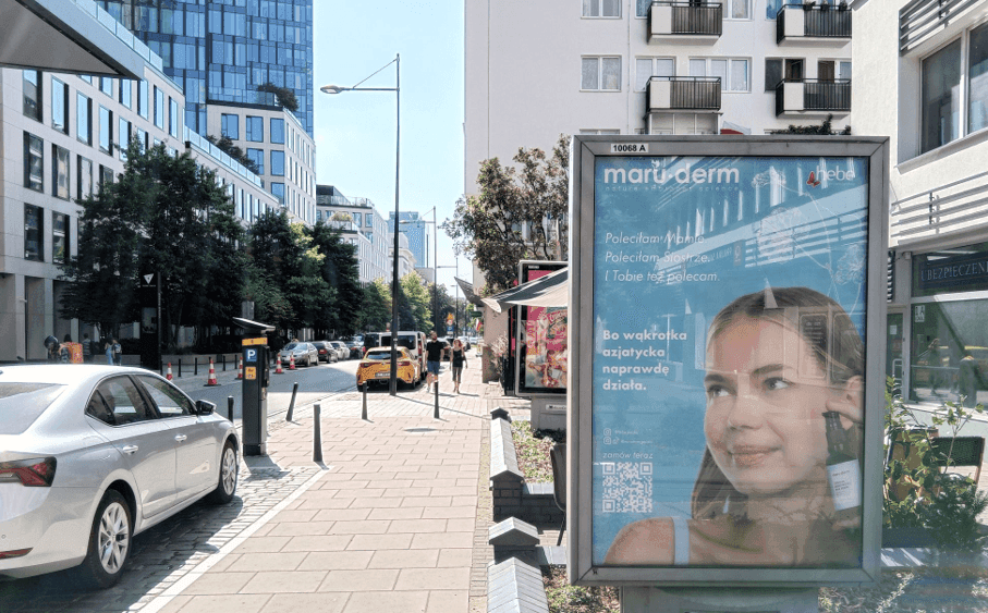  Citylight wolnostojący, Warszawa Chmielna