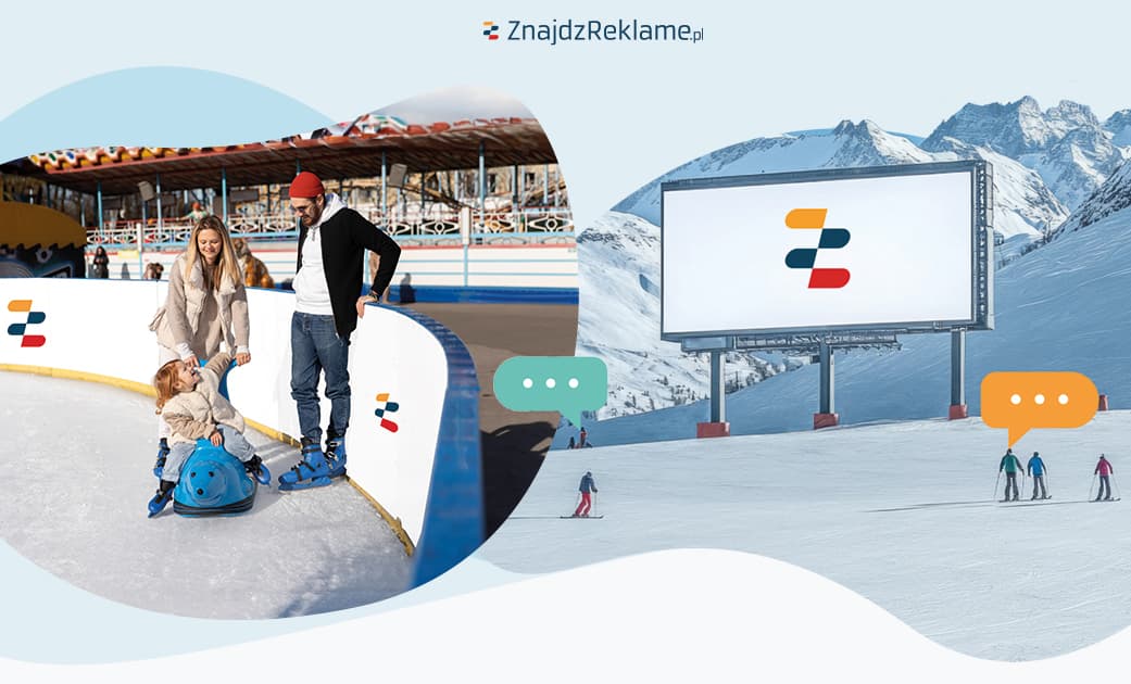 Lodowiska i stoki narciarskie – sposób na kreatywną reklamę zimą