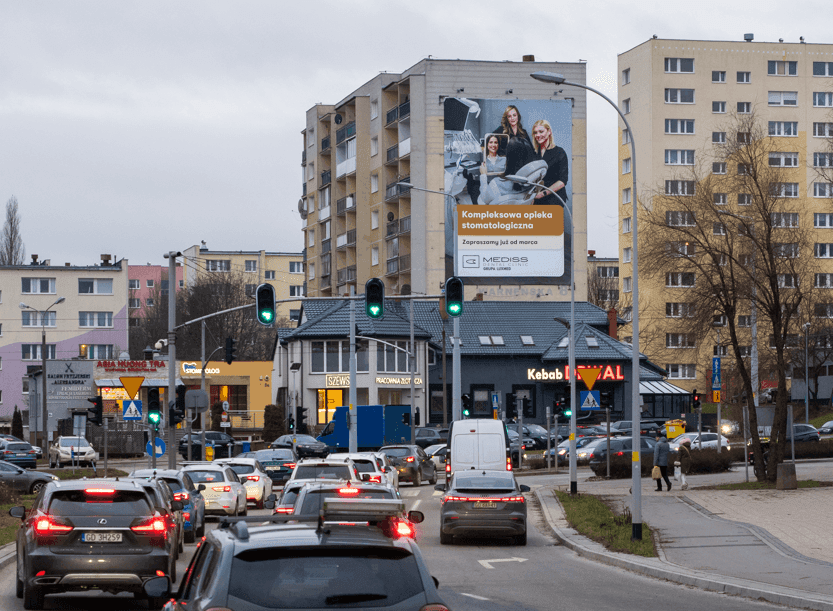 Reklama wielkoformatowa, Gdańsk Warneńska - Jaśkowa Dolina Reklama wielkoformatowa, Gdańsk Warneńska - Jaśkowa Dolina