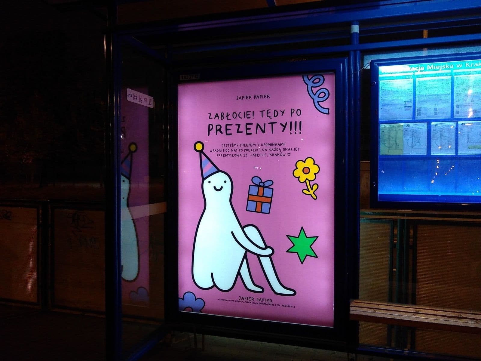 Citylight - wiata przystankowa, Kraków Herlinga Grudzińskiego - Zabłocie Citylight - wiata przystankowa, Kraków Herlinga Grudzińskiego - Zabłocie