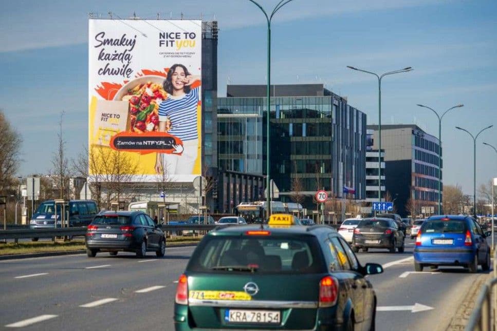 Reklama wielkoformatowa, Kraków Konopnickiej - Hotel Hilton Reklama wielkoformatowa, Kraków Konopnickiej - Hotel Hilton