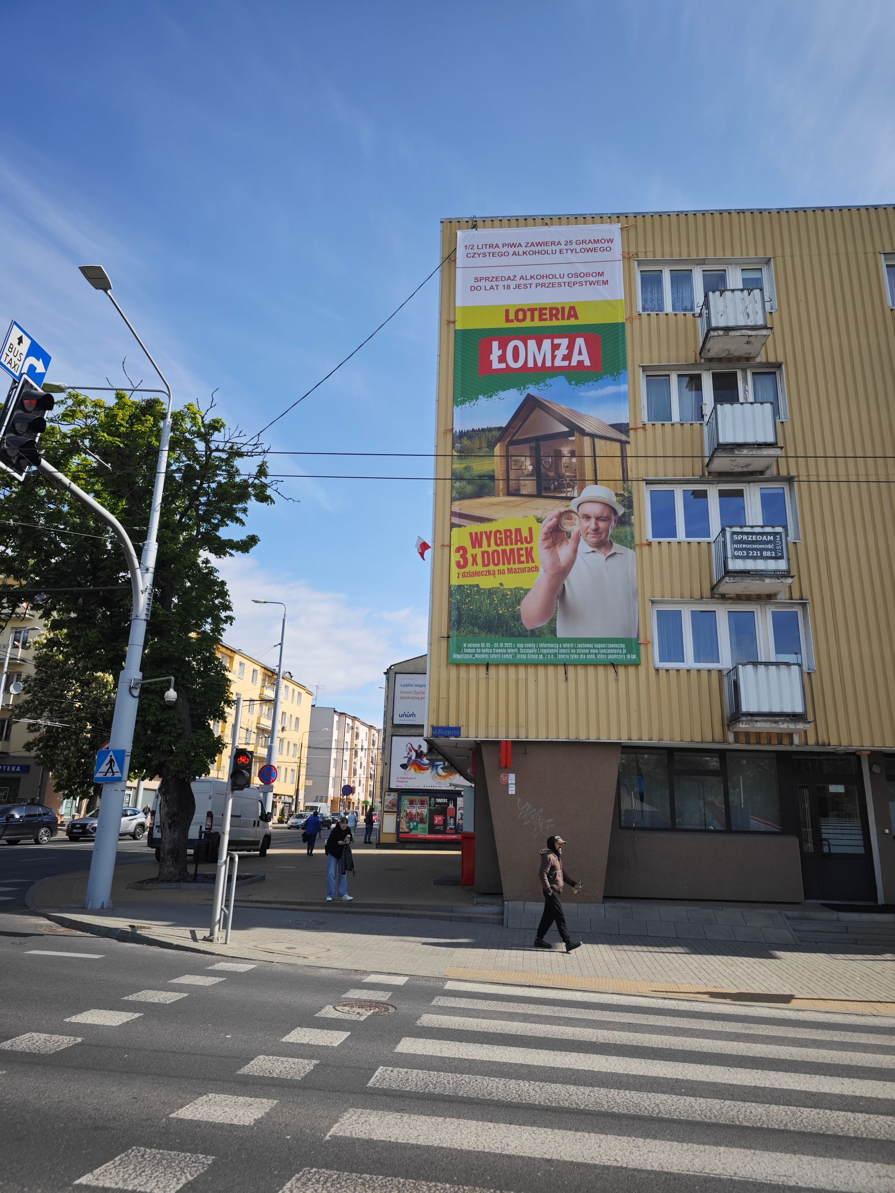 Reklama wielkoformatowa, Lublin Nadbystrzycka - Narutowicza Reklama wielkoformatowa, Lublin Nadbystrzycka - Narutowicza