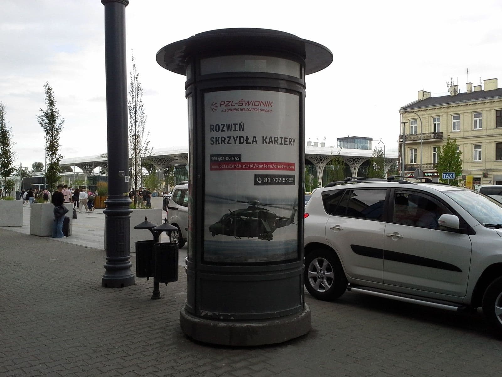 Citylight słup, Lublin plac Dworcowy - Pocztowa Citylight słup, Lublin plac Dworcowy - Pocztowa