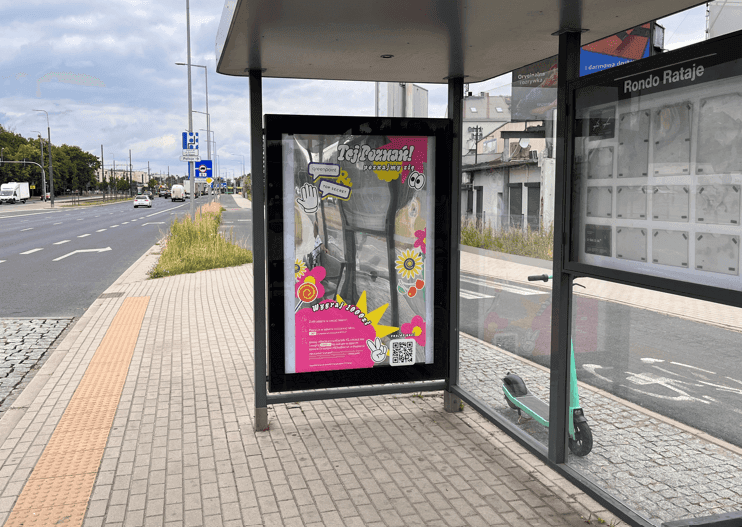 Citylight - wiata przystankowa, Poznań Jana Pawła II - Rondo Rataje Citylight - wiata przystankowa, Poznań Jana Pawła II - Rondo Rataje