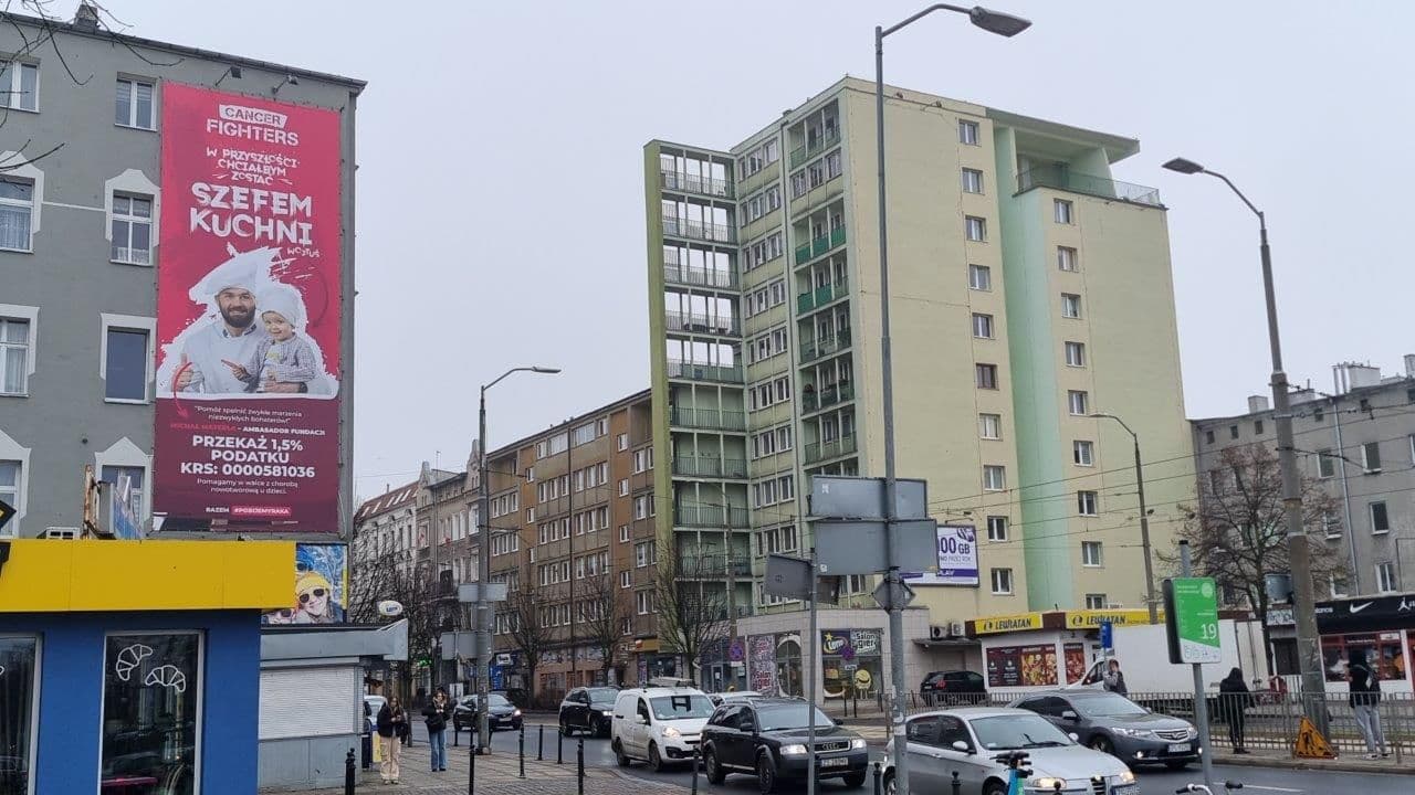 Reklama wielkoformatowa, Szczecin Krzywoustego Reklama wielkoformatowa, Szczecin Krzywoustego