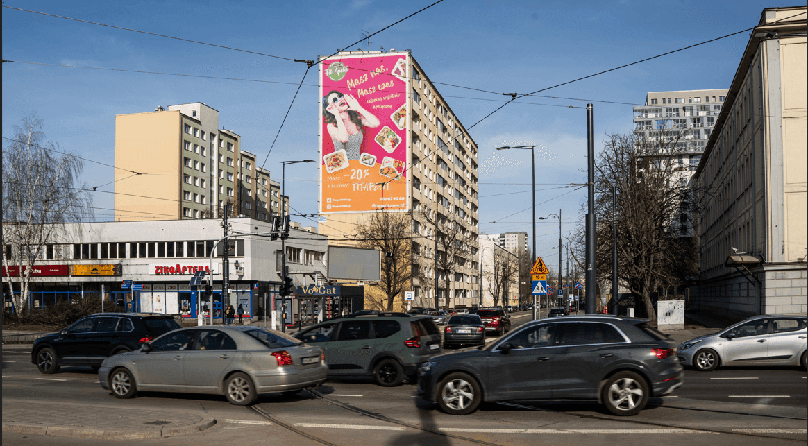 Reklama wielkoformatowa, Warszawa Skierniewicka - Kasprzaka Reklama wielkoformatowa, Warszawa Skierniewicka - Kasprzaka