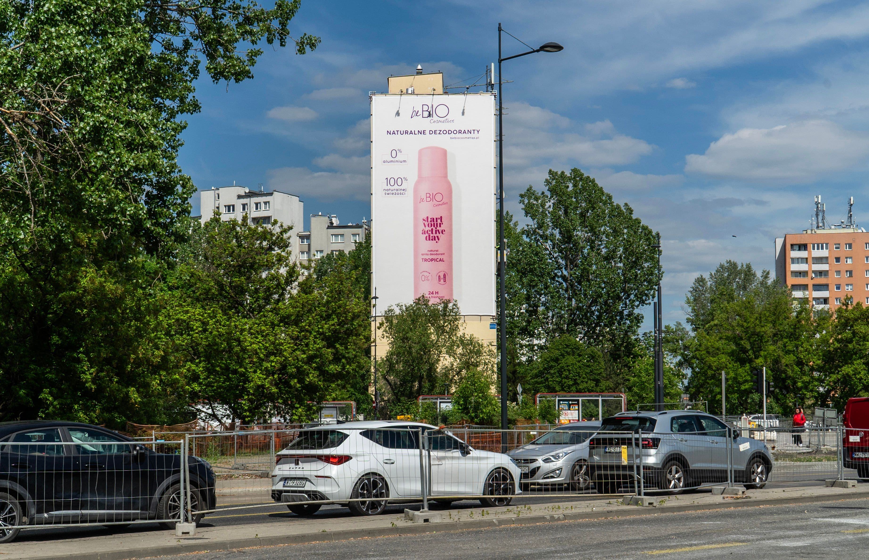 Reklama wielkoformatowa, Warszawa Sobieskiego - Wilanowska Reklama wielkoformatowa, Warszawa Sobieskiego - Wilanowska