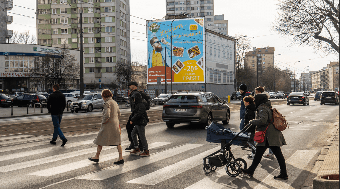 Reklama wielkoformatowa, Warszawa Wolska Reklama wielkoformatowa, Warszawa Wolska