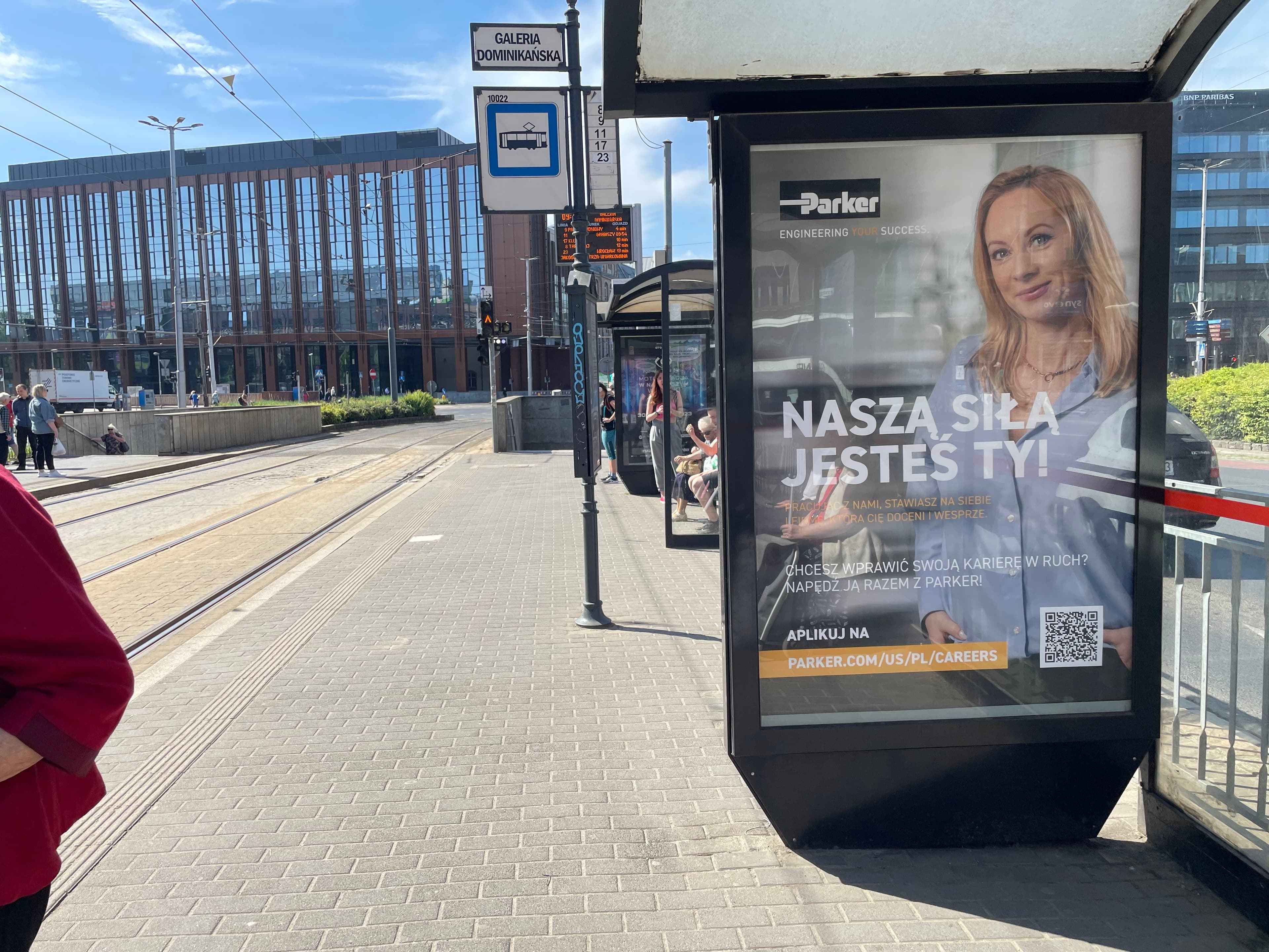 Citylight - wiata przystankowa, Wrocław Błogosławionego Czesława - Oławska (Galeria Dominikańska) Citylight - wiata przystankowa, Wrocław Błogosławionego Czesława - Oławska (Galeria Dominikańska)