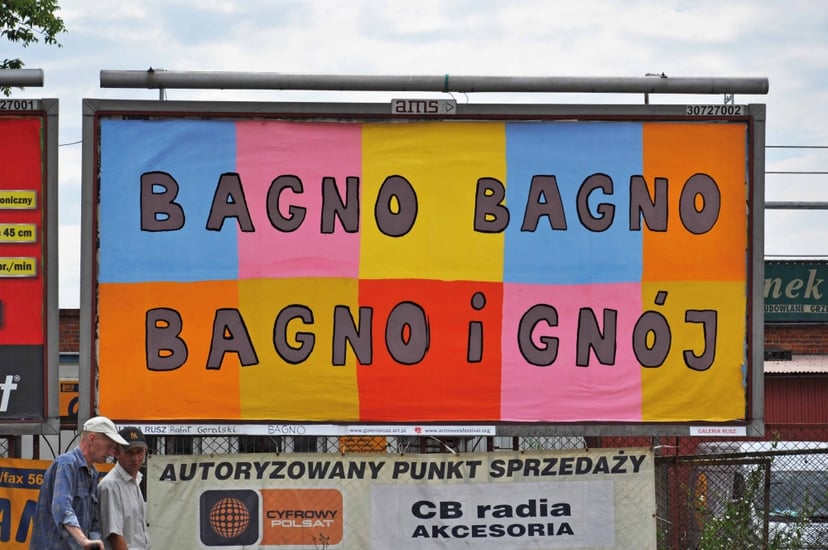 Bagno, 2010, bilbord, Toruń, (RG)