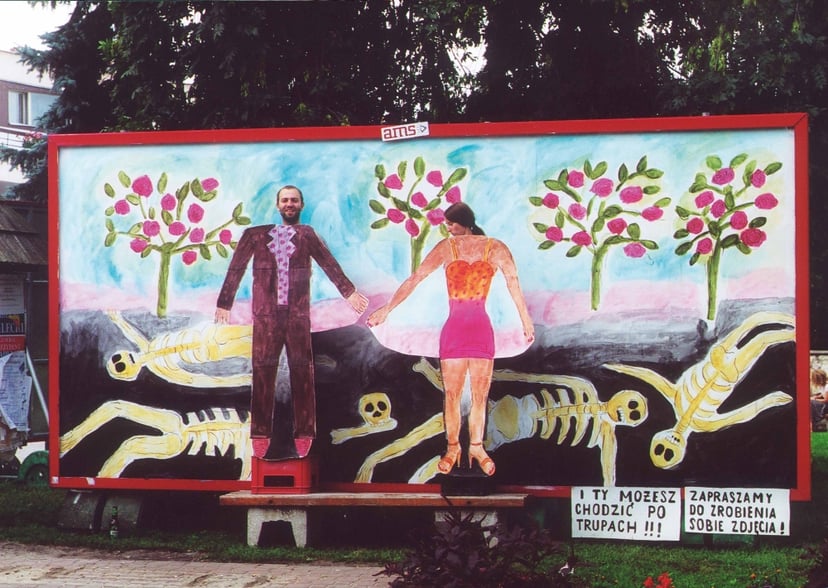 I Ty możesz chodzić po trupach, 2000, bilbord, Kazimierz Dolny, (JG)