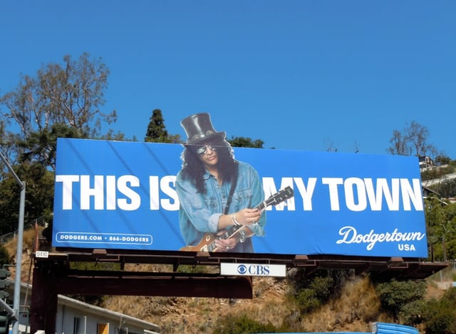 Slash Dodgertown billboard
