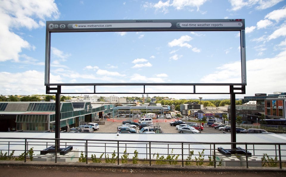 Tyle słońca w całym mieście, czyli pogodowy billboard