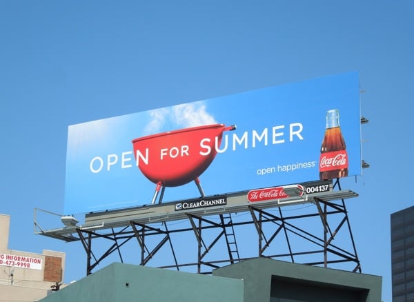 coke summer BBQ billboard