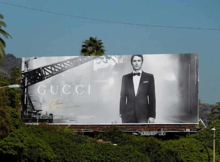 Gucci jamesfranco billboard