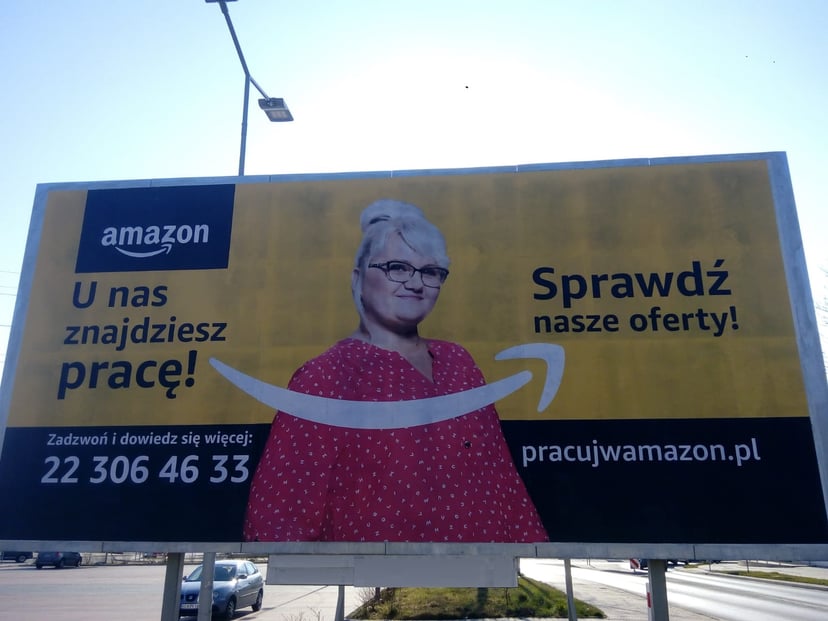 Kampania rekrutacyjna dla marki Amazon