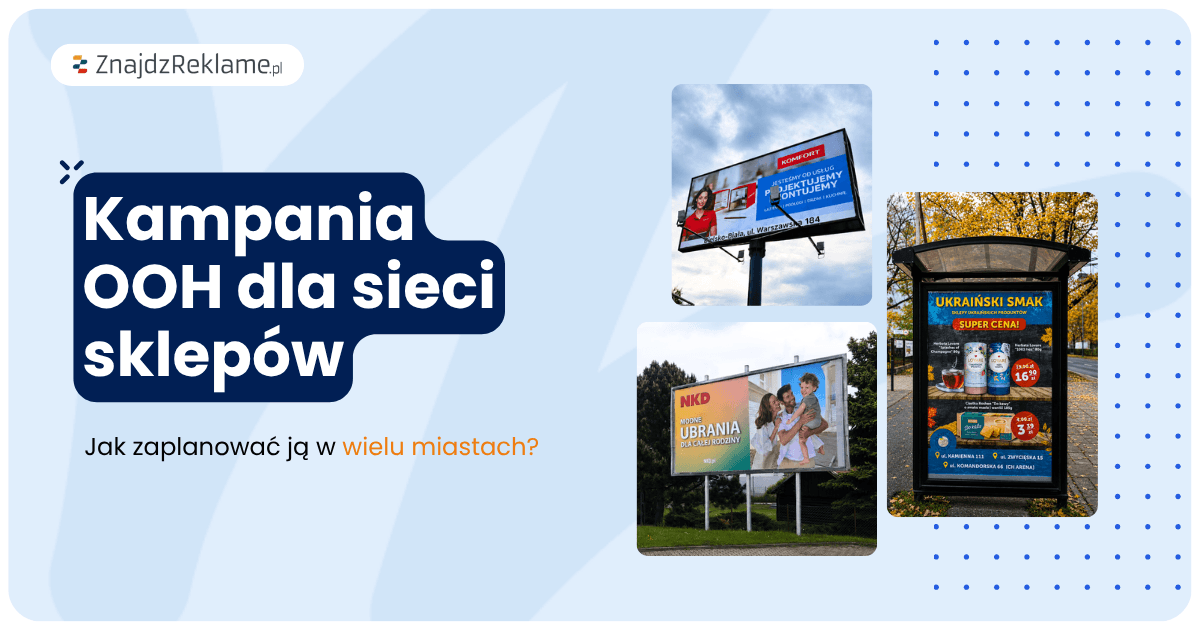 Jak zaplanować kampanię OOH dla sieci sklepów w wielu miastach?