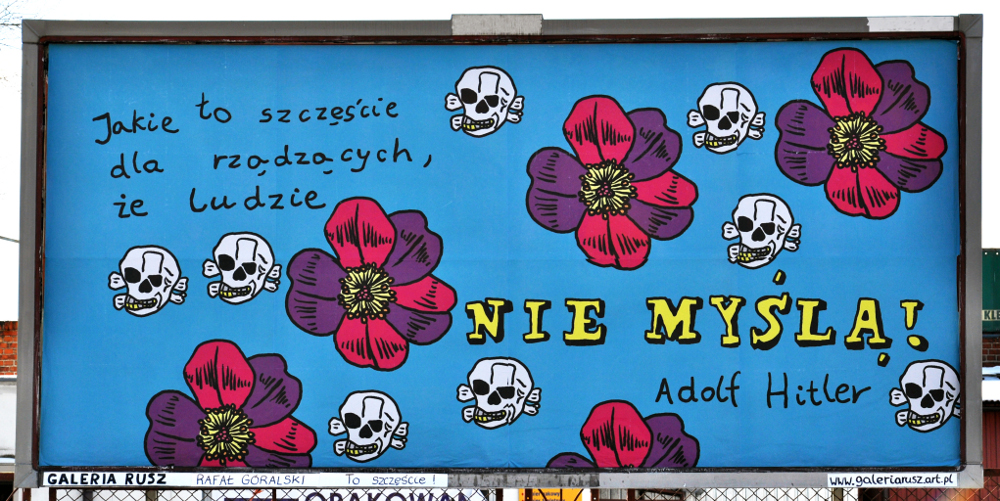 Artystyczne billboardy Galerii Rusz