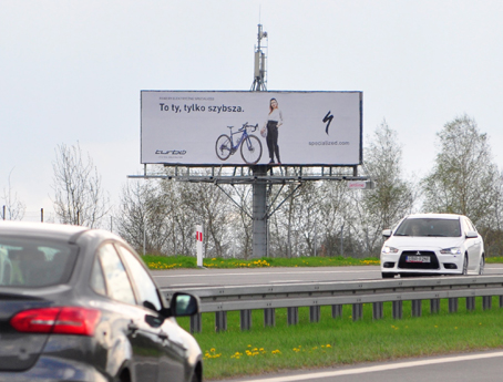 Tablica reklamowa - Billboard EURO18<br />6x3m<br />widok nocny